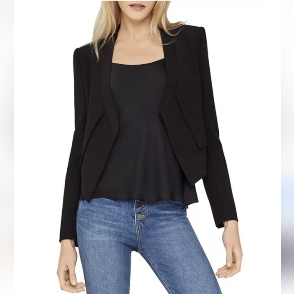 BCBGMaxAzria Lloyd Cropped Angled Front Blazer NWOT